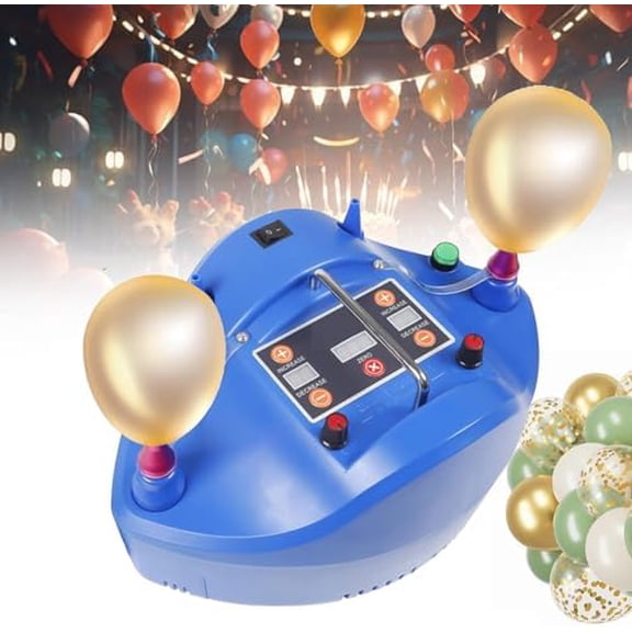 1200W Electric Balloon Pump, Dual Nozzle Balloon Inflator with Intelligent Timing & Quantitative Control for Birthday Parties, Parties, Wedding Parties$$Sport & Recreation Other