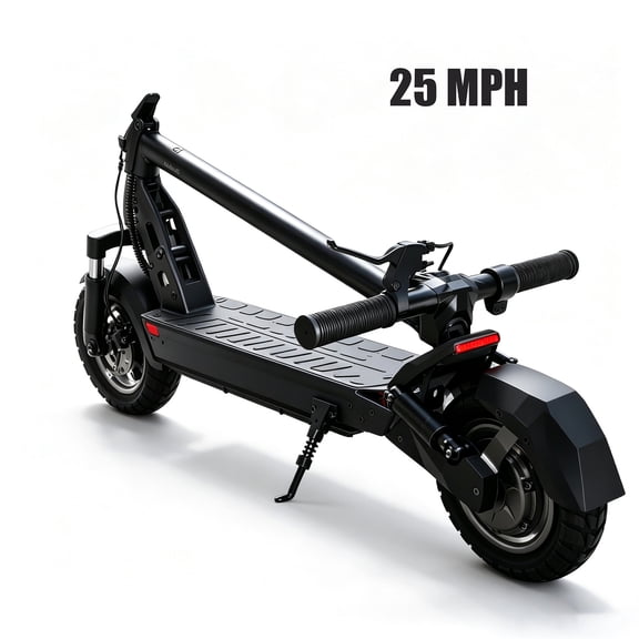 1200W Electric Scooter Adults Up to 25 MPH, 48V Battery 19 Miles Long Range,APP Smart Unlock & Dual Disc Brakes, 10" All-Terrain Tires Folding Commuting E Scooter for Adult