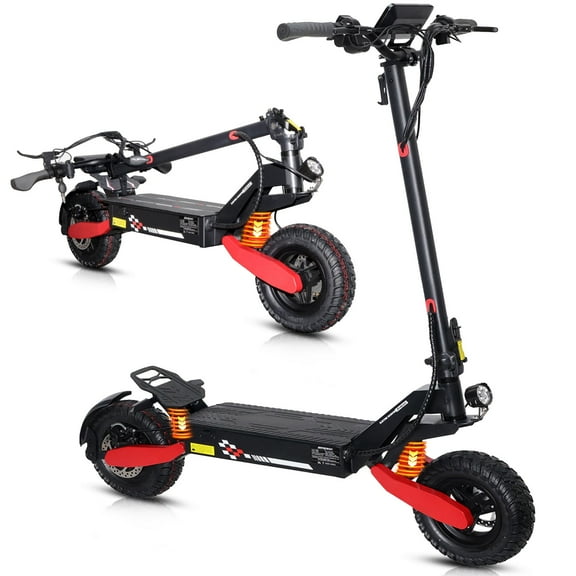 1200W Electric Scooter for Adults,Top Speed 28MPH Fast Electric Scooter, 25Miles Long Range Commuting E-Scooter with 11" Off Road Tires, Full Suspension