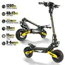 1200W Electric Scooter For Adults Top Speed 28MPH,20Miles Long Raneg,11'' Off-Road Tires Folding City commuting EScooter
