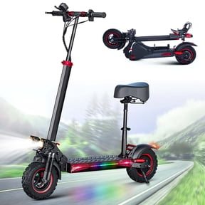 MIWEN 1200W Electric Scooter Adults with Seat ,11" Offroad E Scooters 34MPH Fast Escooter for Commuting, up to 28-31Miles Long Range 48V 18Ah Battery