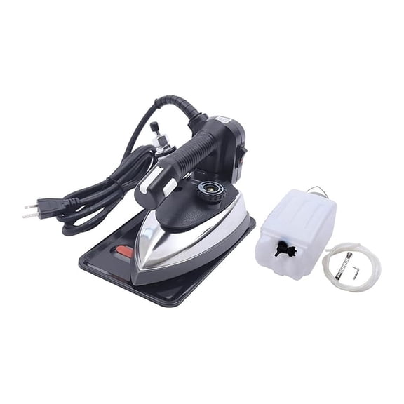 1200W Iron, Or Dry Ironing, 5 Temperature Gears, Professional Clothes Iron with 0.79Gal Water and Scald-Prevention Plate for Home, Clothing Store, Hotel