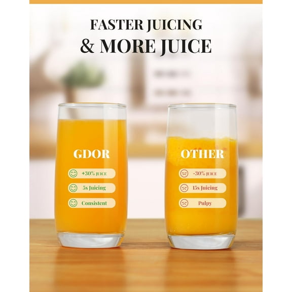 1200W Juicer, 3.2" Wide Chute, -Enhanced Blade, Heavy-Duty Copper Motor, Dual Speed Centrifugal Juice Extractor, BPA-Free, Silver