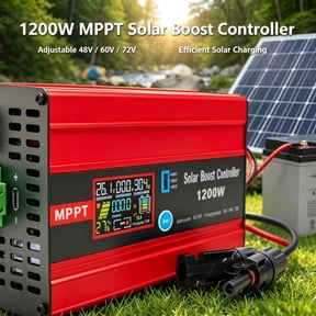 1200W MPPT Boost Charge Controller Solar Panel Regulator for 48V 60V 72V Lithium/Lead-Acid Batteries