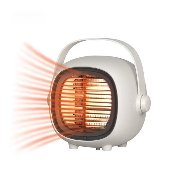 1200W Mini Portable Desktop Electric Table Fan Heater Tube Space Heaters ,Fast Warm Air Delivery