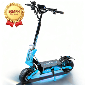 5600W Dual Motor Electric Scooter for Adults, 50 MPH Top Speed, 60V 27Ah, 46 Mile Range, 11" Off-Road Tires, GT08 Foldable E-Scooter