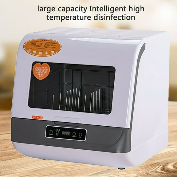 1200W Portable Countertop Dishwasher, 3 Washing Programs with Large Capacity