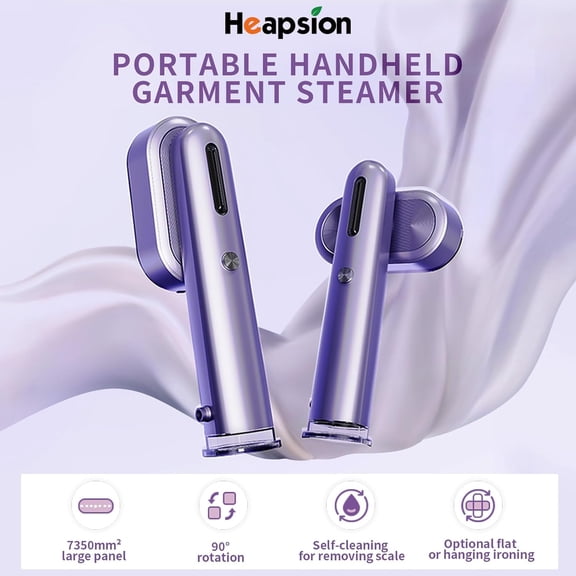 1200W Portable Steam Iron - 2-in-1 Garment Steamer & Iron,