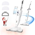 thumbnail image 1 of 1200W Powerful Steam Mop with 2pcs Washable Pads, 30s Quick-Heating, Lightweight, 12.5oz Removable Water Tank, 260℉ for Cleaning and Sanitizing Hardwood, Marble, Tile Carpet, 1 of 2