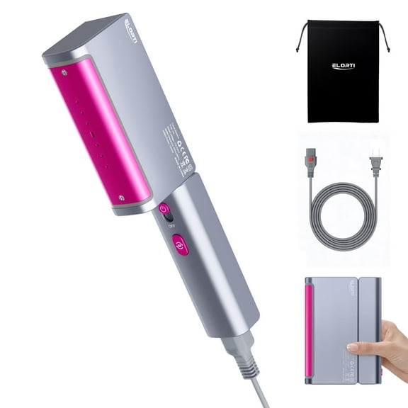 Hulmay Travel Steamer for Clothes, 110-220V Portable Steamer & Iron, 15s Heat Up, 1200W Foldable Travel Size, 110ml Tank for Home, Europe & Global Use