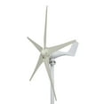 thumbnail image 1 of 1200W Wind Turbine Generator Kit, 12V Wind Generator with MPPT Controller, 5 Blade Wind Turbine Generator for Home Use Marine Farm Workshop 2.5m/s Start Wind Speed Weather-Resistant Wind Power System, 1 of 8