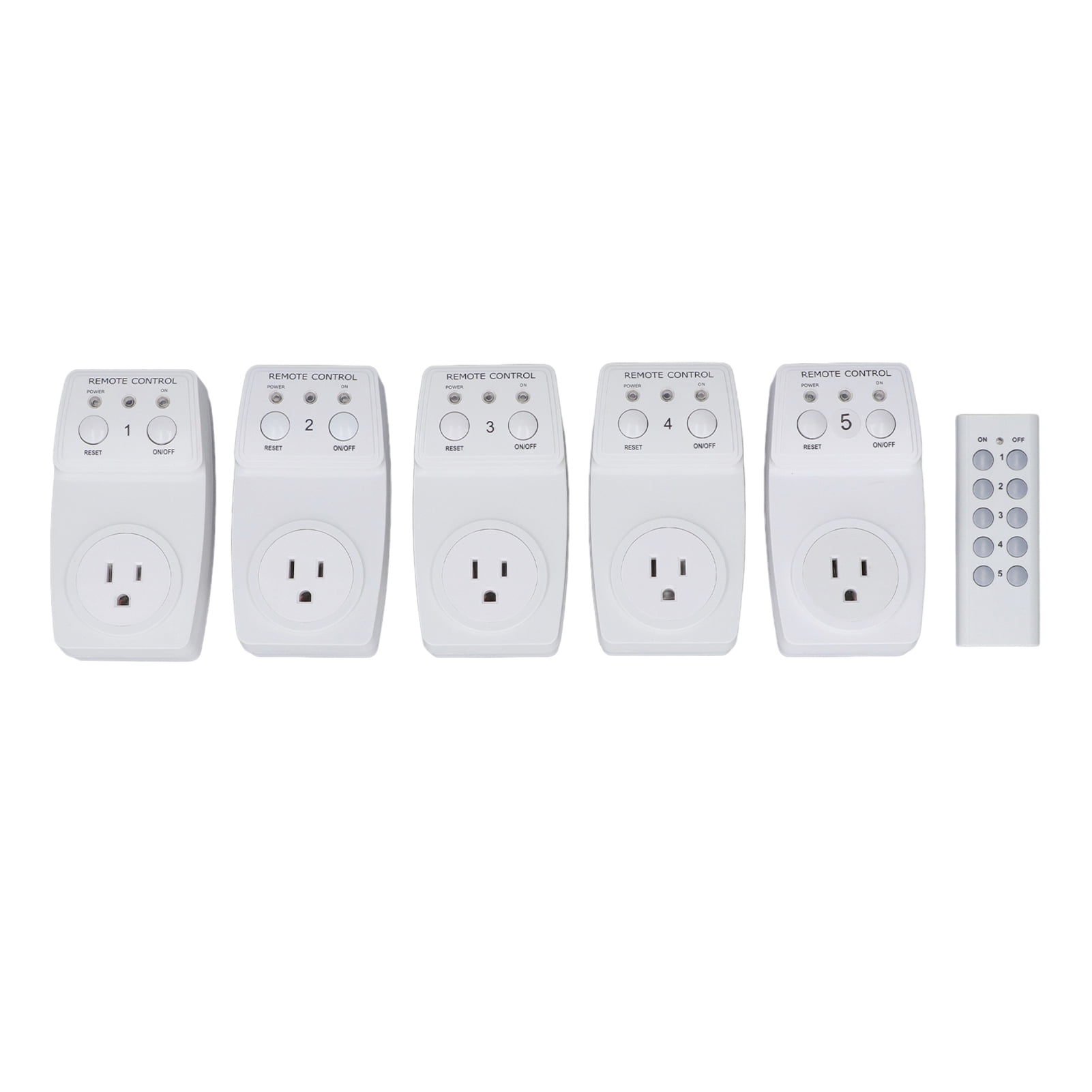 1200W Wireless Remote Control Outlet Switch Plug, On/Off Light Power ...