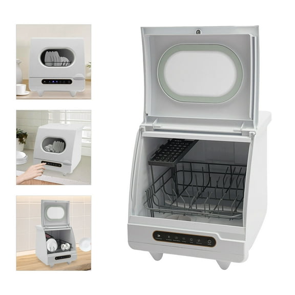 1200W mini Portable Countertop Dishwasher 360 Rotating Deep Cleaning Dishwasher