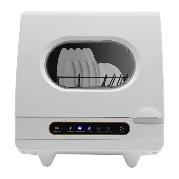 1200W mini Portable Countertop Dishwasher 360 Rotating Deep Cleaning Dishwasher