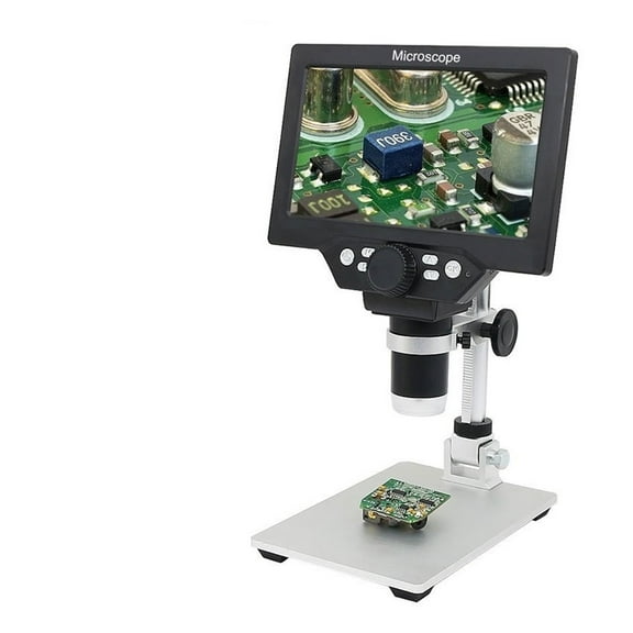 1200X Microscope Digital Portable 7" LCD Video Microscope 12MP For Soldering Electronic PCB Inspection Continuous Zoom