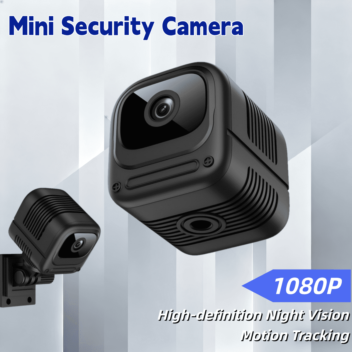 1200mAh Battery WiFi Home Camera - 1080P HD Motion Detection, 5M Night Vision & 130 ° Wide Angle, Dual Storage for Baby/Pet Monitor