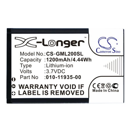 1200mAh Garmin 010-11935-00 Battery for 010-01055-15 010-02184-01 GLO. GLO 2
