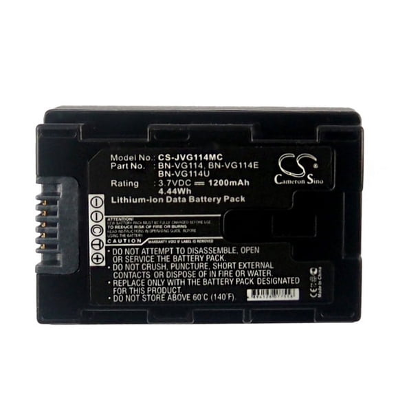 1200mAh JVC BN-VG114SU BN-VG114U BN-VG114 BN-VG114US BN-VG114AC BN-VG114E Battery for GZ-MG980-R GZ-GX1 GZ-HM435 GZ-MS215SEU GZ-