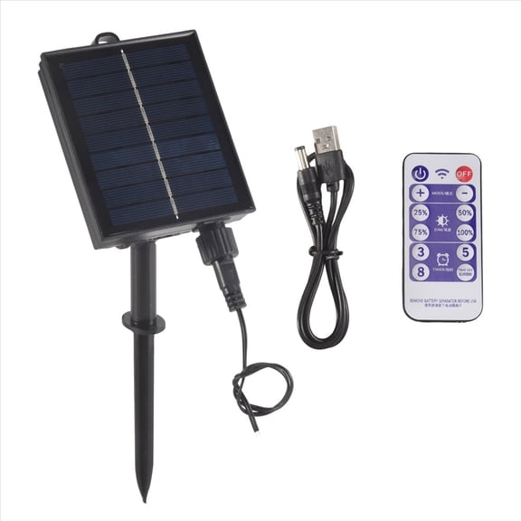1200mAh Solar Panel Control Box Kits Lithium Battery Panel for 3.7V 24V LED String Strip Lamp DC Charging