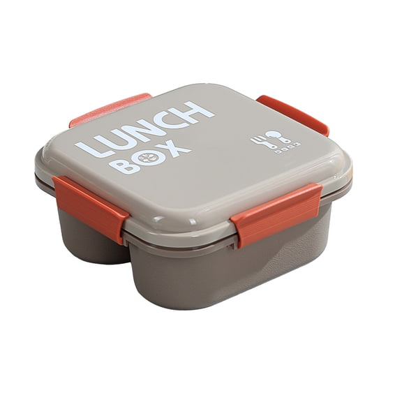 1200ml 3-Compartment Square Lunch Box, Leakproof Microwave Safe Bento Box, Reusable Food Storage Container for Office, Picnic, Travel