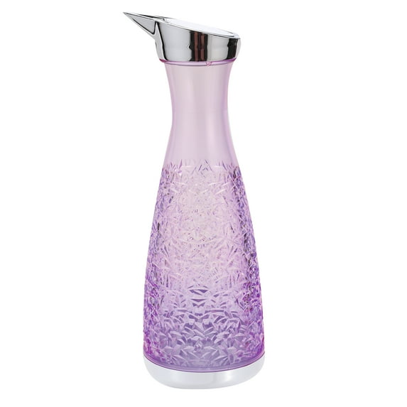 1200ml(40.6 Oz) Acrylic Water Carafes with Lid, Juice Pitcher Water Jug,(Purple) 1 Pack