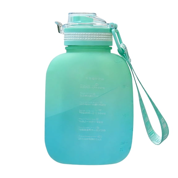 1200ml Large Capacity Gallon Water Bottle Bucket Style Drinking Container, BPA Free Leak Proof Portable Hydration Jug For Gym Office Outdoor Use Durable Reusable Large Water Bottle