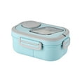 thumbnail image 1 of 1200ml Lunch Box, Adult Bento Box with Utensil Set, Leak Proof Microwave Safe Lunch Container for Work, Fresh Keeping Insulated Meal Prep Container for Dining Out, 1 of 8