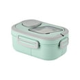 thumbnail image 1 of 1200ml Lunch Box, Adult Bento Box with Utensil Set, Leak Proof Microwave Safe Lunch Container for Work, Fresh Keeping Insulated Meal Prep Container for Dining Out, 1 of 9