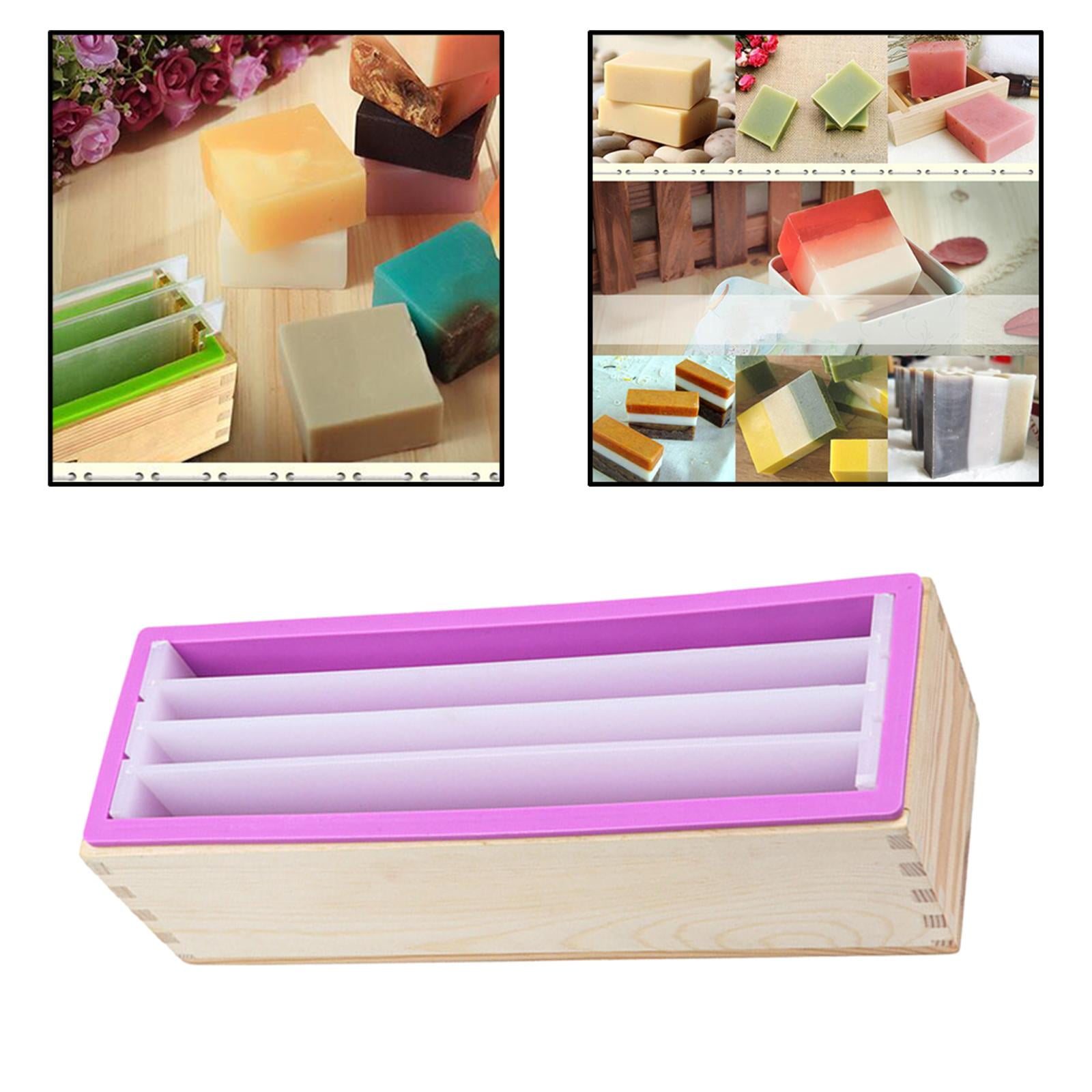 1200ml Silicone with Separated Rectangular Soap Making for Chocolate, Toast, Resin Crafts, DIY Supplies, Baking Accessories