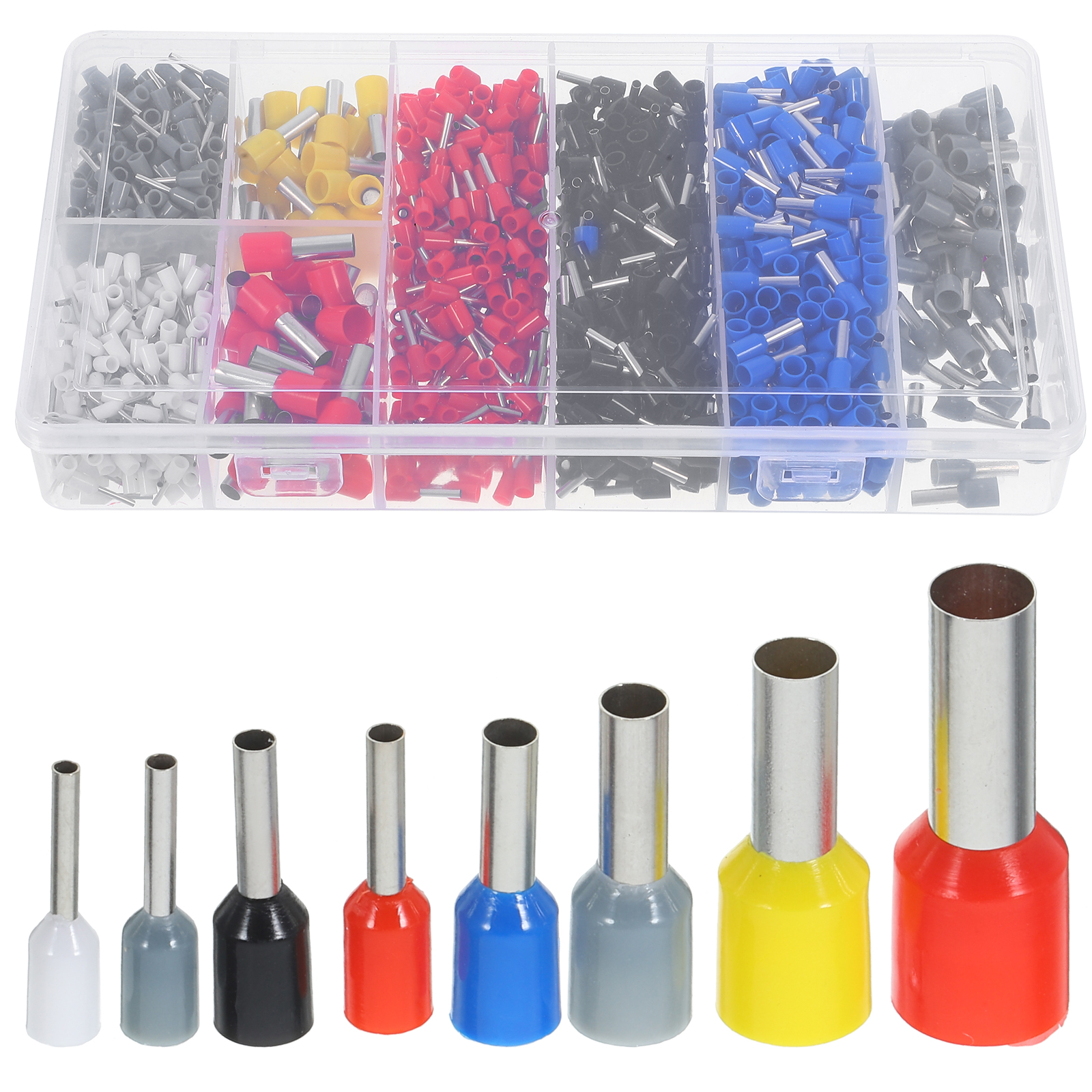 1200pcs Wire Ferrules Terminals Cold Pin Terminal Crimp Electrical Wire 1200pcs Wire Ferrules Terminals Cold Pin Terminal Crimp Electrical Wire