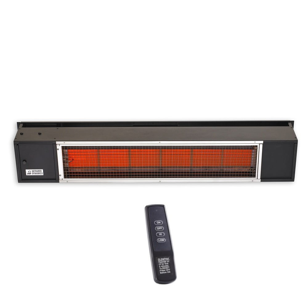 12023-Sunpak-25000 to 34000 BTU Two Stage Heater with Remote Control-Black Finish-Natural Gas Fuel Source