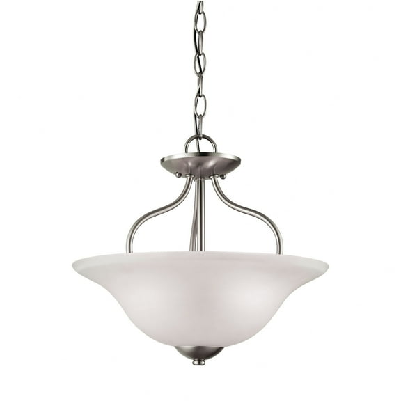 1202CS/20-Thomas Lighting-Conway - Two Light Semi-Flush Mount-Brushed Nickel Finish