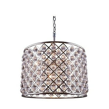 1204 Madison Collection Pendent lamp D:27.5" H:21" Lt:8 Polished nickel Finish (Royal Cut Crystals)