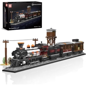 12048 Train Building Set, Steam Locomotive with Track, Steam Train Display Kit for Gift Giving, Buildable Toy for Adults Collection Enthusiasts (2722 Pieces)