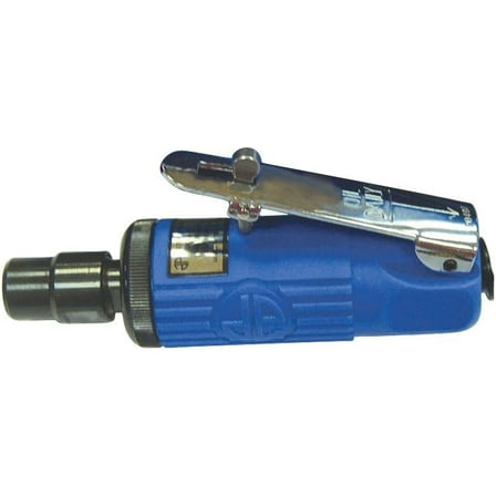 1205 Composite Body 1/4-Inch Mini Grinder with Safety Lever, 25,000rpm, Blue