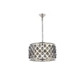 thumbnail image 1 of 1206 Madison Collection Pendent lamp D:20" H:13" Lt:6 Polished nickel Finish (Royal Cut Silver Shade Crystals), 1 of 9