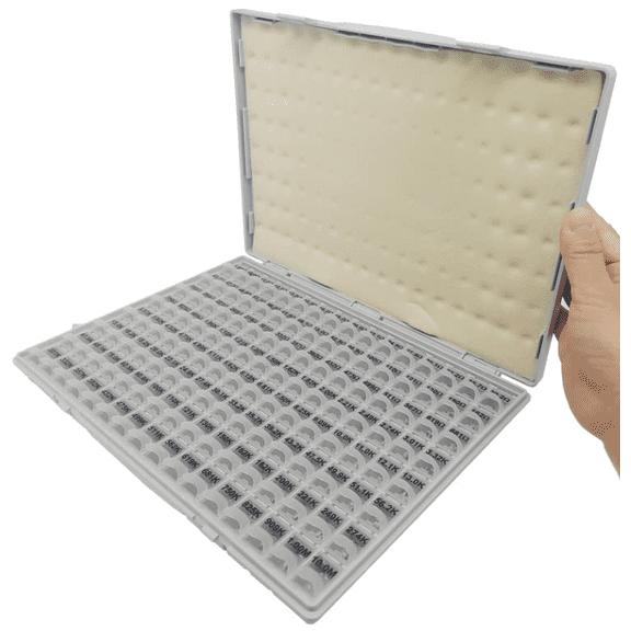 1206 SMD Resistor Kit, 1% Tolerance, 128 Values, 500pcs per Value (R12E24-500)