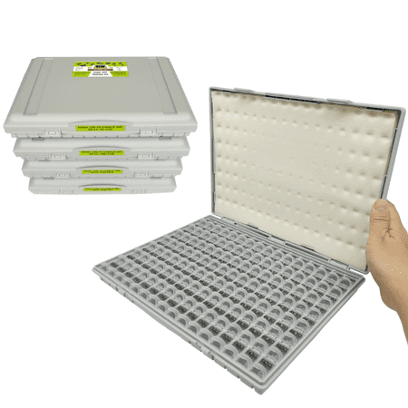 1206 SMD Resistor Kit, 1% Tolerance, 96 Values, 4 Enclosures (R12E96-500)