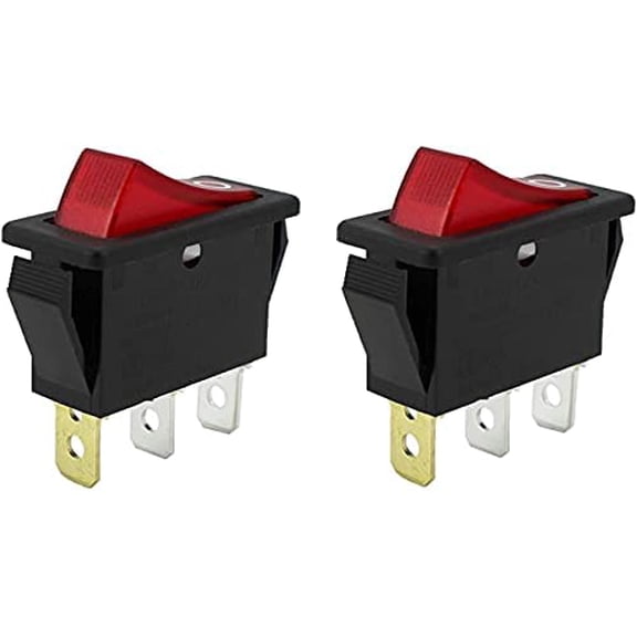 120927-24 120 Volt Rocker Switch Lighted On Off for Electric Fireplaces FMI Desa 16A/250V/AC1HP 20A/125V/3/4HP2PCS $$Plumbing & HVAC