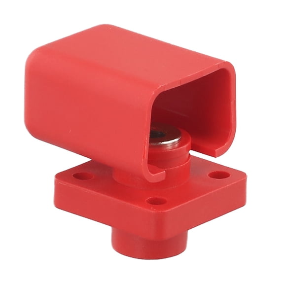 120A All-Copper Battery Terminal Post, PA66 Flame-Retardant, IP67 Waterproof Storage Connector For Lithium Battery Systems, Red/Black(Red)