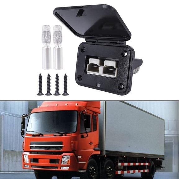 120A For Anderson Flush Mount Bracket Panel Bracket W/ Cover For Car Caravan Fangkenuo