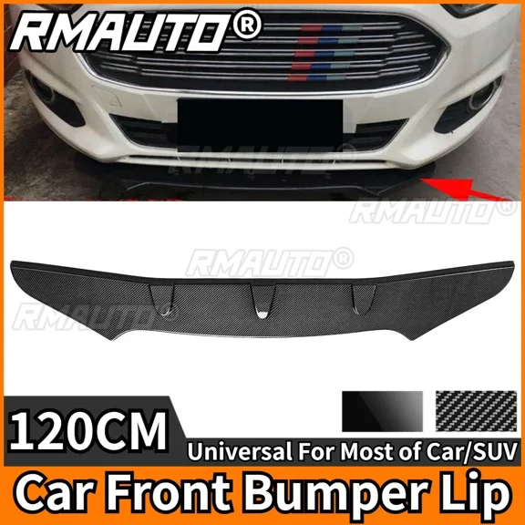 120CM Universal Front Bumper Lip Splitter Diffuser Exterior Part For Benz For BMW For VW For Honda For KIA For Toyota Body Kit