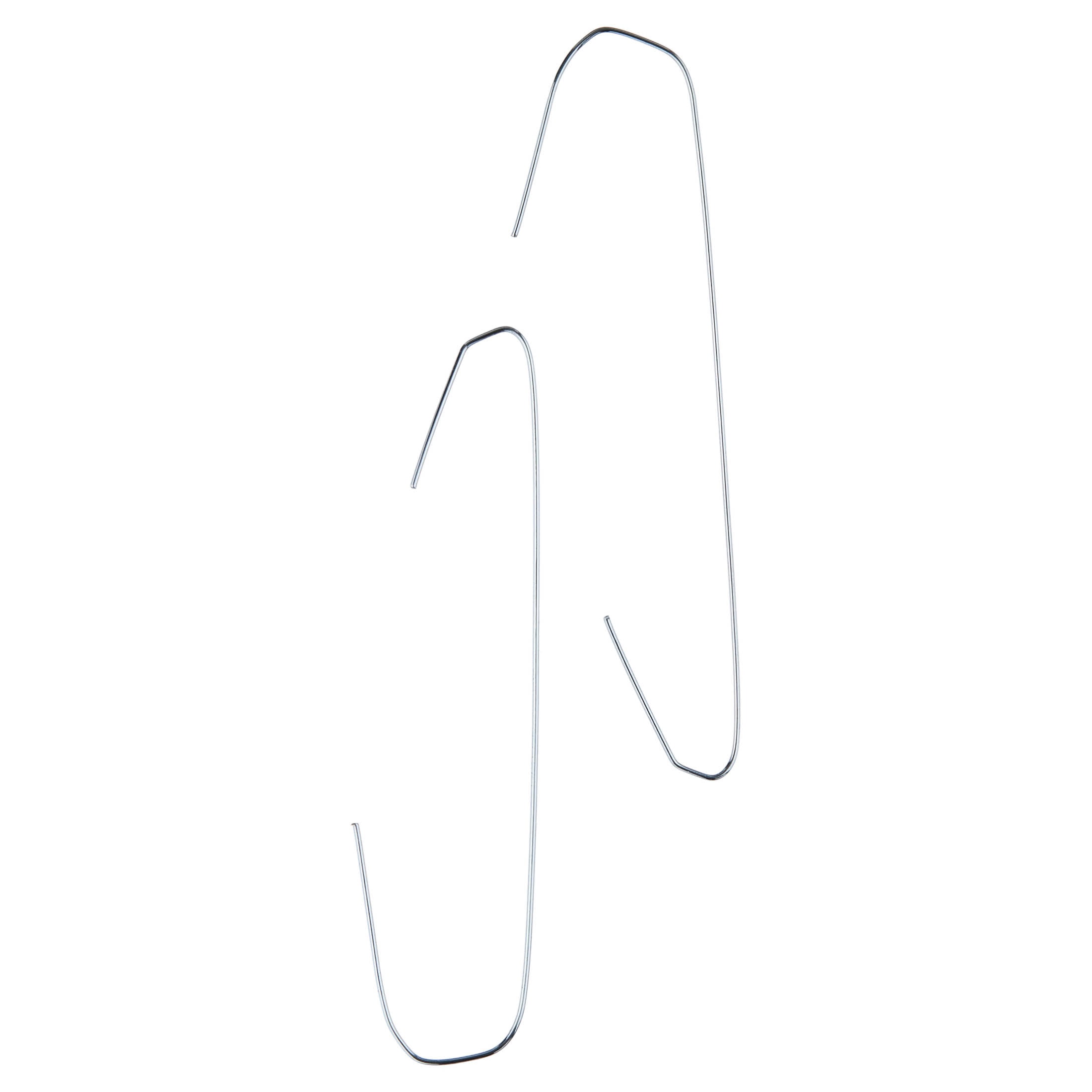 Silver Jumbo Christmas Ornament Hooks, 2.5", 120 Count, by Holiday Time