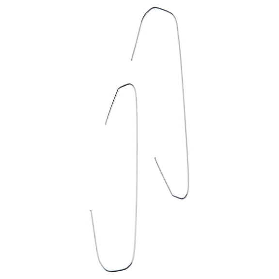 Silver Jumbo Christmas Ornament Hooks, 2.5", 120 Count, by Holiday Time