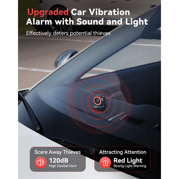 120Db Car Alarm System Motion Sensor Sound Car Security System Anti-Theft Device