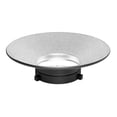 thumbnail image 1 of Aluminum Alloy Light Diffuser Dish Reflector For Camera Flash Provides 120Degree Wide Angle Illumination Improves Light, 1 of 10
