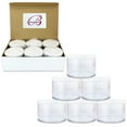 thumbnail image 1 of 120G/120ML 4 Oz High Quality Plastic Cosmetic Sample Jars with White Lids, 1 of 3