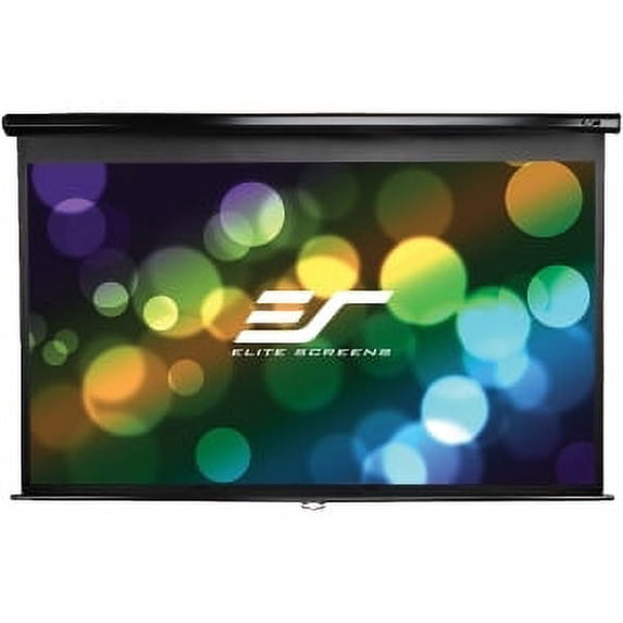 120IN DIAG MANUAL PULL DOWN SCREEN 4:3 72X96 BLACK CASE