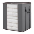 thumbnail image 1 of 120L Extra Large Blanket Storage Bags with Lids, Foldable Comforter Storage Containers with Reinforced Handles, Clothes Bedding Pillow Sheet Organizer Bins for Home Storage, 1 of 4