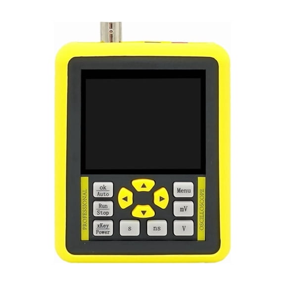 120M 2.4-Inch Screen Digital Oscilloscope 120MHz Analog Bandwidth Support Signal Generator Handheld Yellow